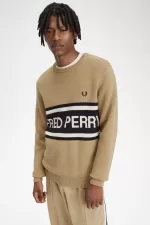 Fred Perry Graphic Men’s Jumper Green | IMJVK0394