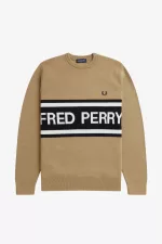 Fred Perry Graphic Men’s Jumper Green | IMJVK0394