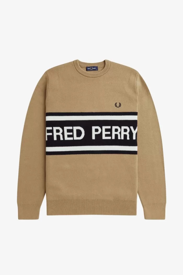 Fred Perry Graphic Men’s Jumper Green | IMJVK0394