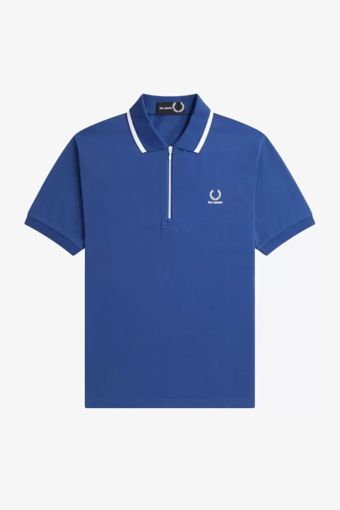 Fred Perry Half Zip Men’s Polo Shirt Royal Blue | SHNYM1947