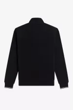 Fred Perry Half Zip Men’s Sweatshirts Black | LXZRO6421