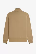 Fred Perry Half Zip Men’s Sweatshirts Green | ADNVE2380