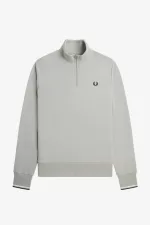 Fred Perry Half Zip Men’s Sweatshirts Grey | XBKPH6438