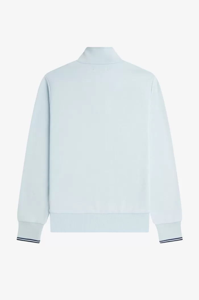 Fred Perry Half Zip Men’s Sweatshirts Light Aqua | EOFSB7103