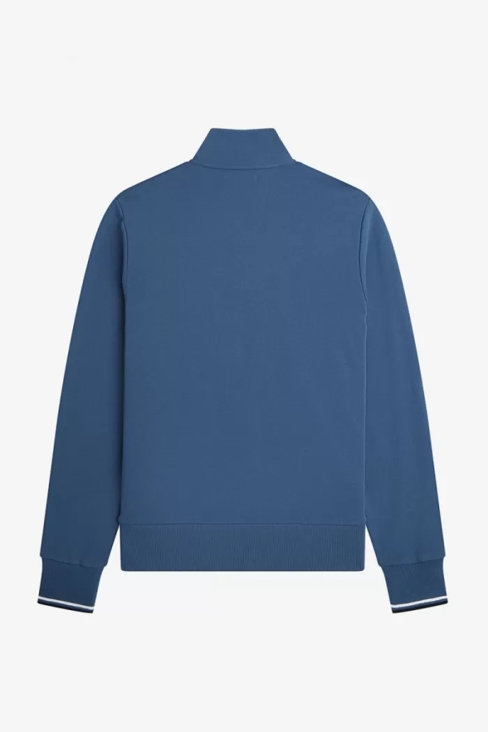 Fred Perry Half Zip Men’s Sweatshirts Midnight Blue | ZXGWN0631