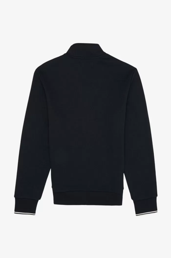 Fred Perry Half Zip Men’s Sweatshirts Navy | NYRHV1529