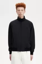 Fred Perry Harrington Men’s Jackets Black | KHXDV5432