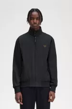 Fred Perry Harrington Men’s Jackets Black | UVYIC3784