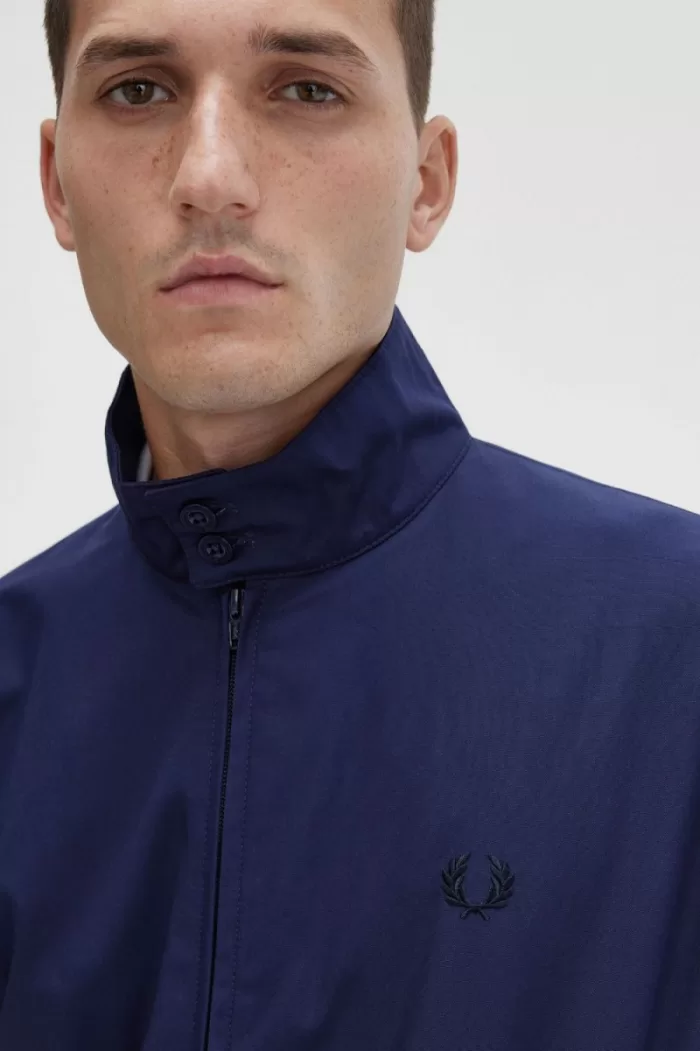 Fred Perry Harrington Men’s Jackets Navy | QUMXO2594