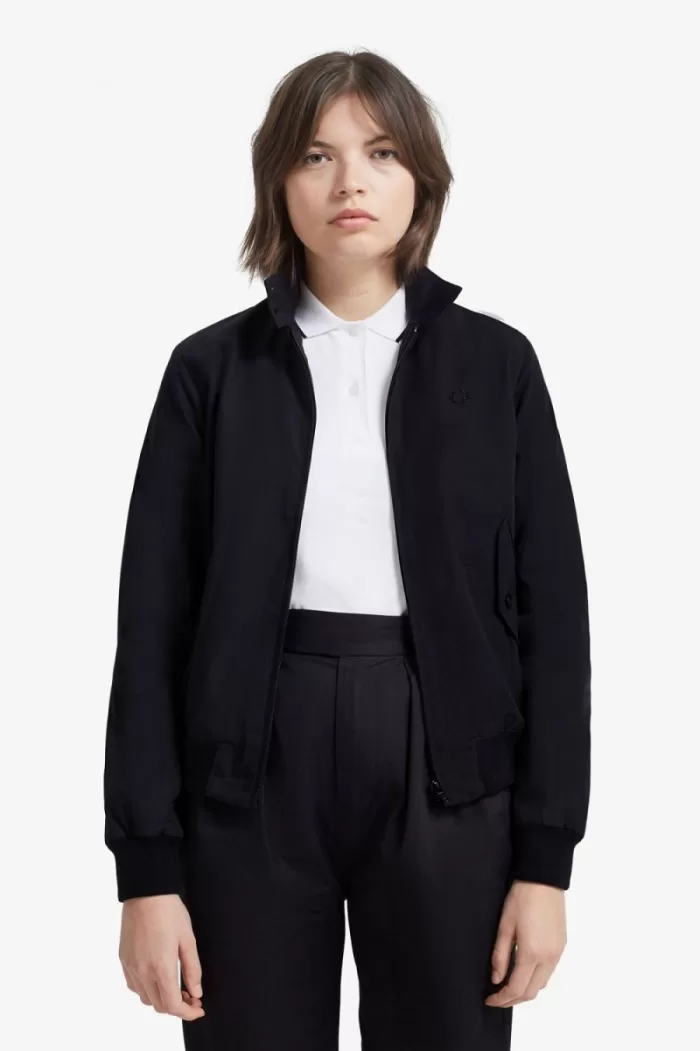 Fred Perry Harrington Women’s Jackets Black | YDPCT8701