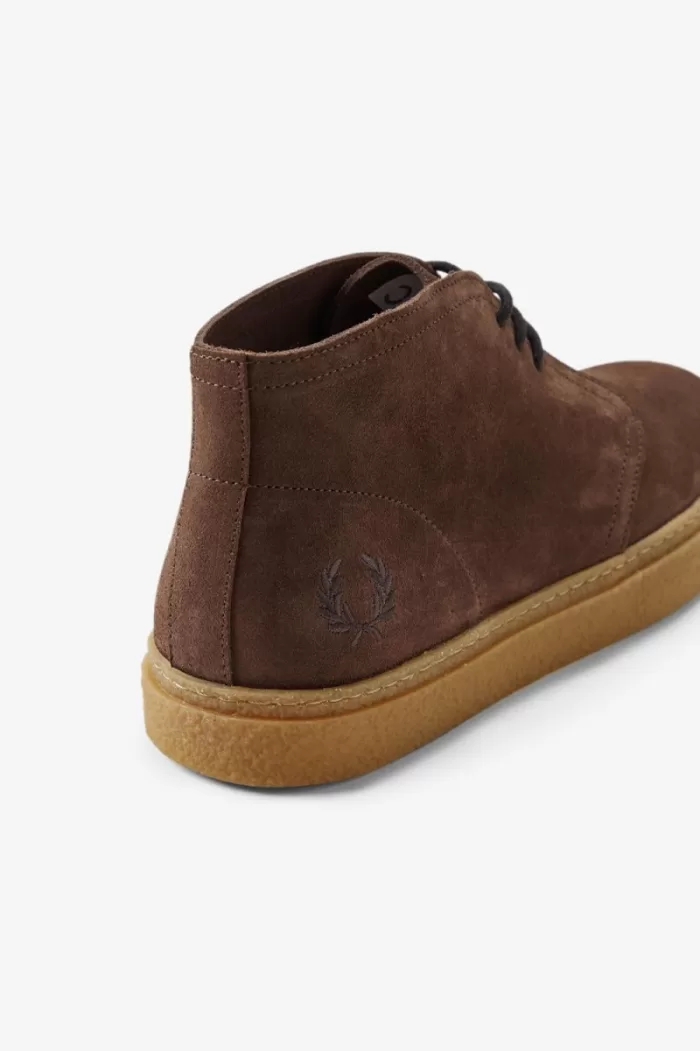 Fred Perry Hawley Men’s Boots Dark Red | PZISQ8316