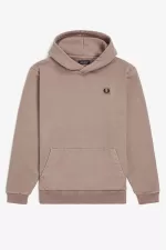 Fred Perry Heavyweight Hooded Men’s Sweatshirts Dark Pink | OEHBL8510