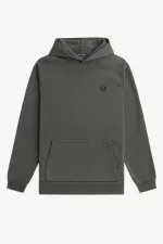 Fred Perry Heavyweight Hooded Men’s Sweatshirts Field Green | MTNOZ8954