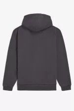 Fred Perry Heavyweight Hooded Men’s Sweatshirts Gunmetal | RCNBS2508