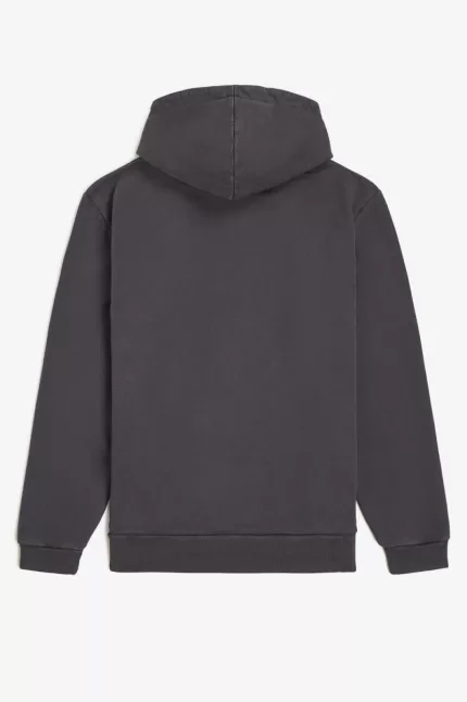 Fred Perry Heavyweight Hooded Men’s Sweatshirts Gunmetal | RCNBS2508