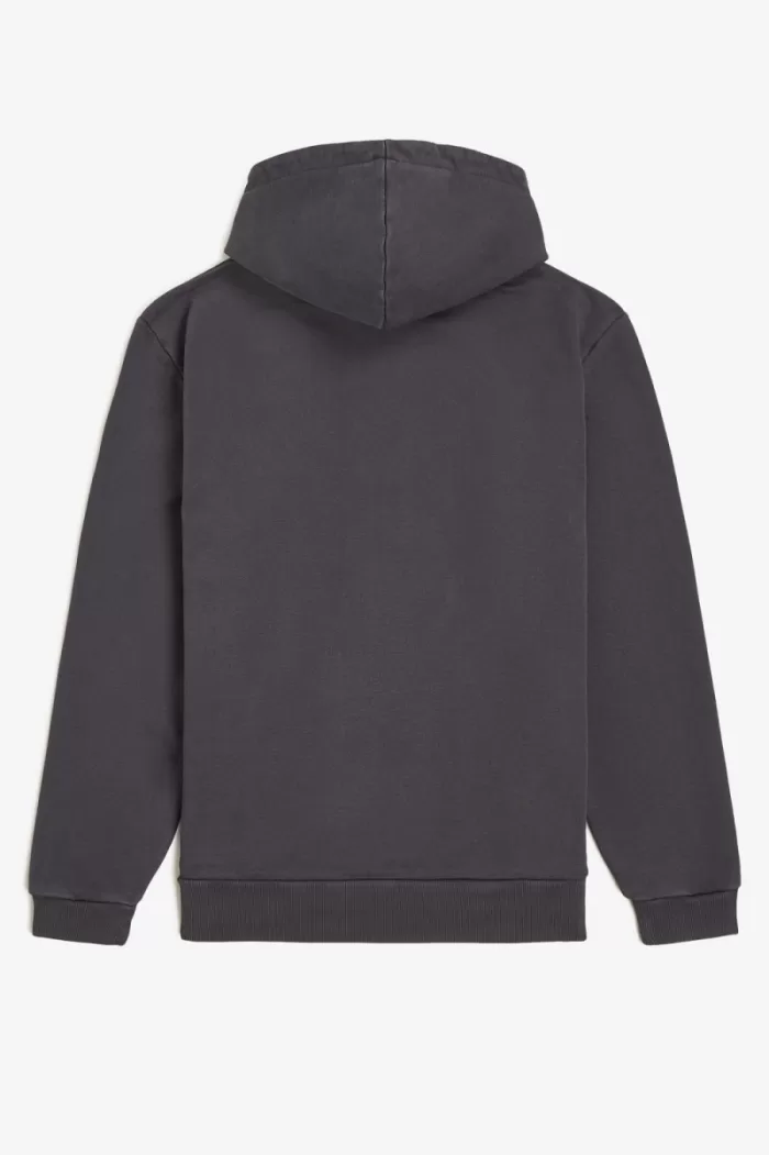 Fred Perry Heavyweight Hooded Men’s Sweatshirts Gunmetal | RCNBS2508