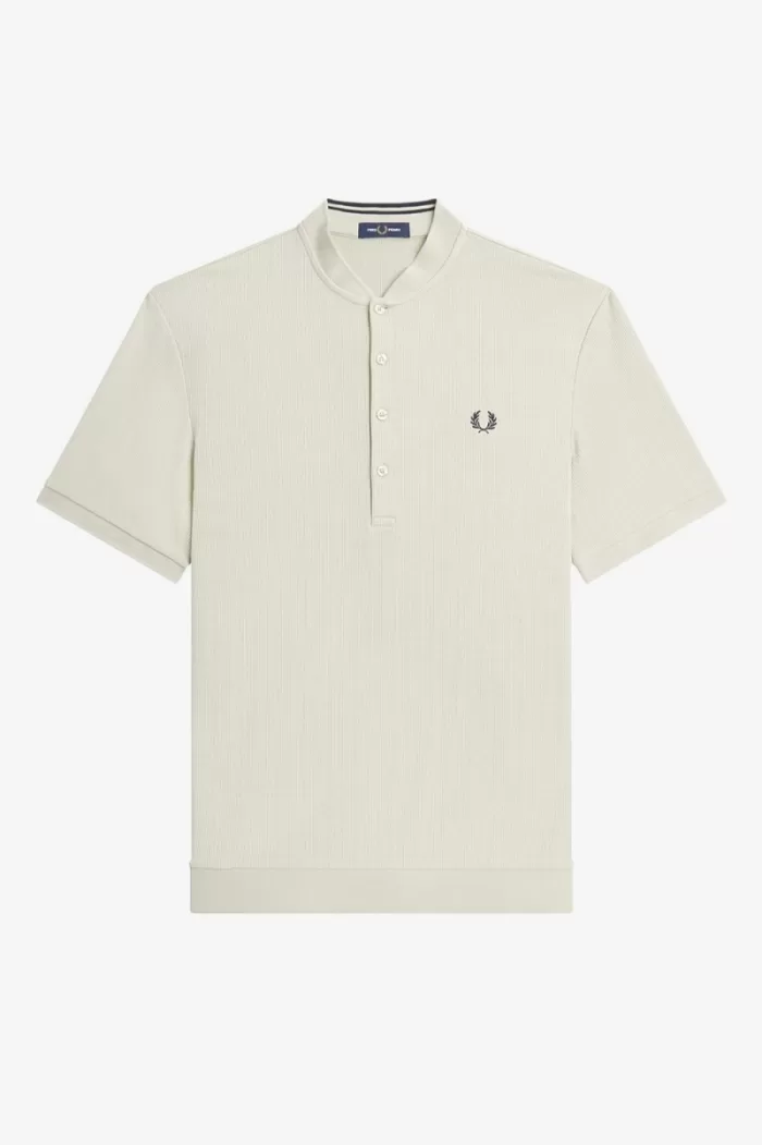 Fred Perry Henley Men’s Polo Shirt Light Mint | FTIHL2718