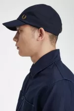 Fred Perry Herringbone Men’s Caps Navy | UERVB1597