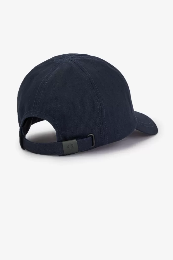 Fred Perry Herringbone Men’s Caps Navy | UERVB1597