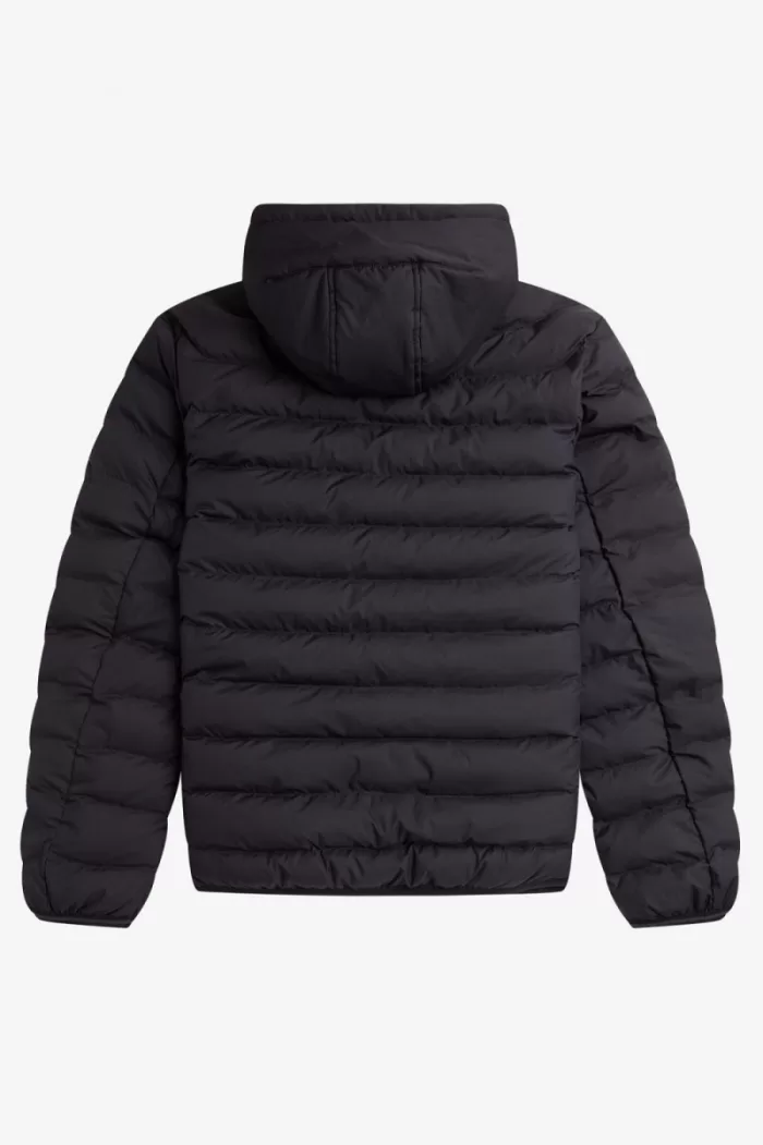 Fred Perry Hooded Insulated Men’s Jackets Black | MJOKD6943