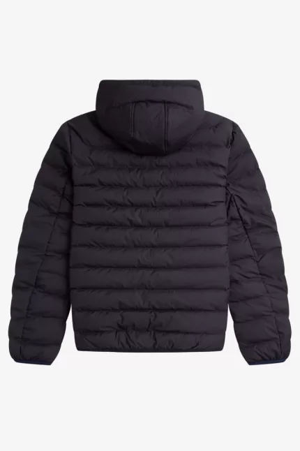 Fred Perry Hooded Insulated Men’s Jackets Navy | FXPYE9652