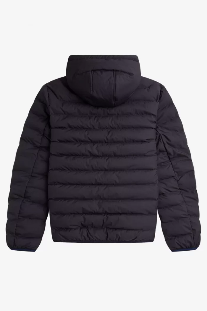 Fred Perry Hooded Insulated Men’s Jackets Navy | FXPYE9652