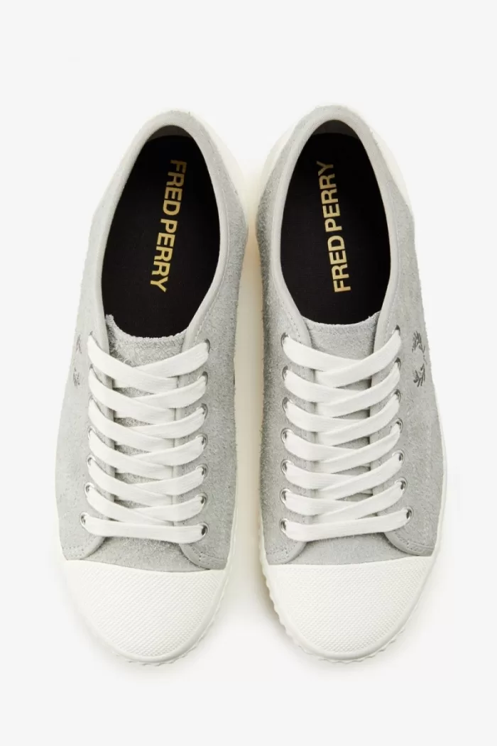 Fred Perry Hughes Low Men’s Plimsolls Grey | RQVYW7596