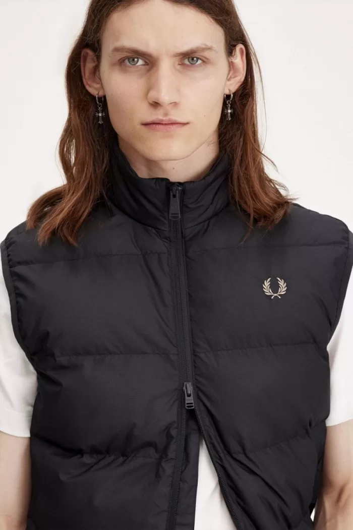 Fred Perry Insulated Men’s Vest Anchor Grey | WHZPR0492