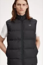 Fred Perry Insulated Men’s Vest Anchor Grey | WHZPR0492