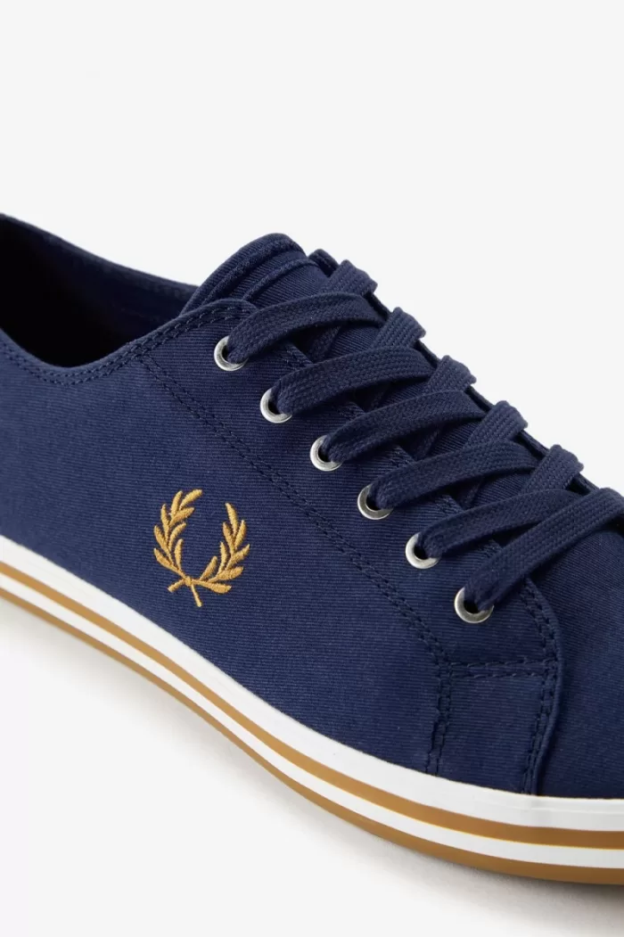 Fred Perry Kingston Men’s Plimsolls French Navy | TVOXI7483