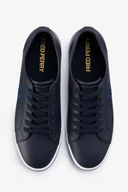 Fred Perry Kingston Men’s Plimsolls Navy Shaded Cobalt | BMVRL1039