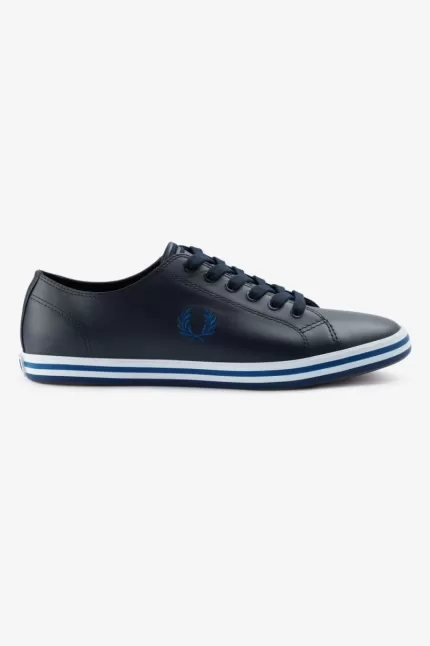 Fred Perry Kingston Men’s Plimsolls Navy Shaded Cobalt | BMVRL1039