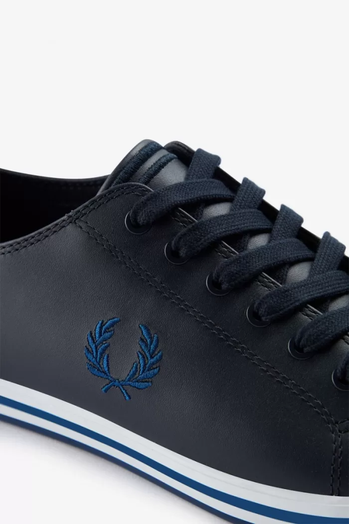 Fred Perry Kingston Men’s Plimsolls Navy Shaded Cobalt | BMVRL1039