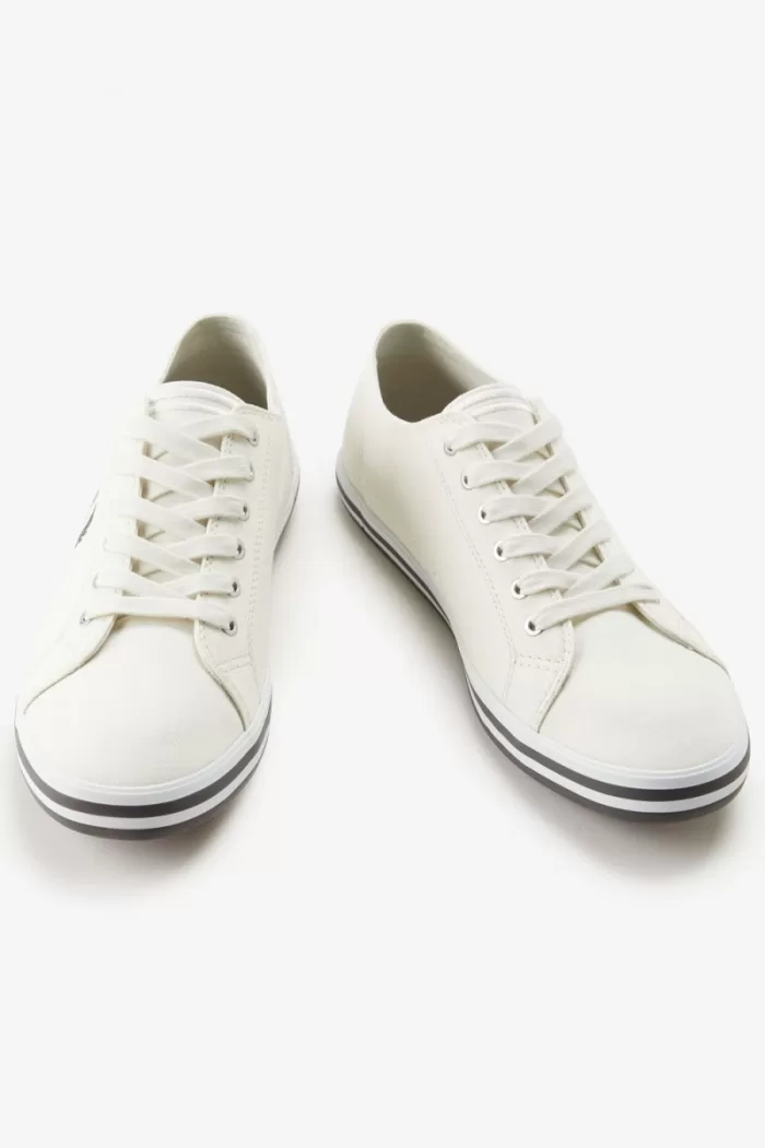 Fred Perry Kingston Men’s Plimsolls Snow White | ZWQEJ1537