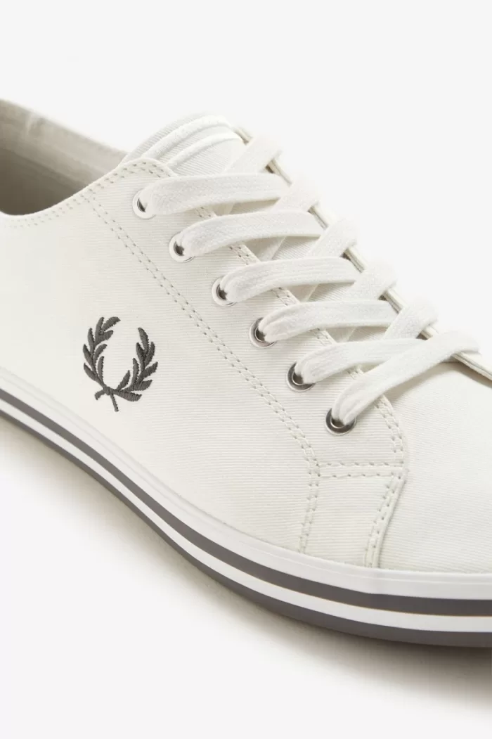 Fred Perry Kingston Men’s Plimsolls Snow White | ZWQEJ1537