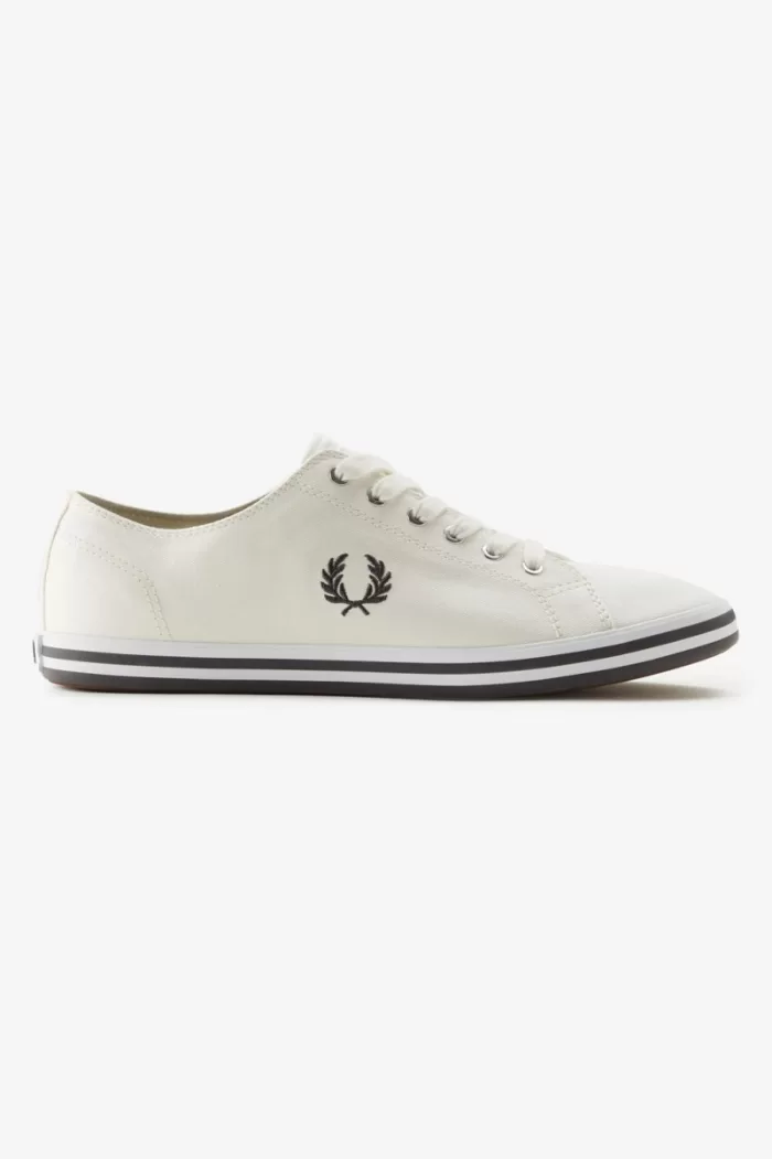 Fred Perry Kingston Men’s Plimsolls Snow White | ZWQEJ1537