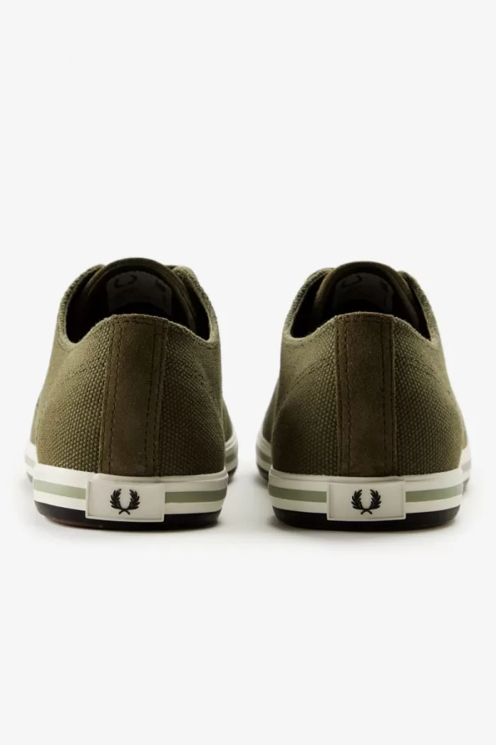 Fred Perry Kingston Men’s Plimsolls Uniform Green | HBNQF3089