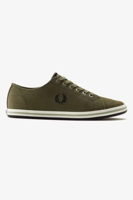 Fred Perry Kingston Men’s Plimsolls Uniform Green | HBNQF3089