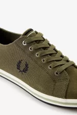 Fred Perry Kingston Men’s Plimsolls Uniform Green | HBNQF3089