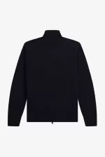 Fred Perry Knitted Men’s Track Jackets Navy | VUYKF1760