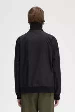 Fred Perry Knitted Rib Tennis Bomber Men’s Jackets Black | GLPWS5913