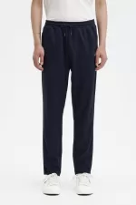 Fred Perry Knitted Taped Track Men’s Pants Navy | QYFUN6842