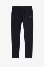 Fred Perry Knitted Taped Track Men’s Pants Navy | QYFUN6842