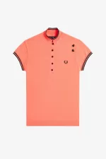 Fred Perry Knitted Women’s Shirt Coral Heat | UJYVC8094