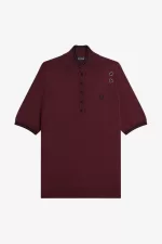 Fred Perry Knitted Women’s Shirt Oxblood | CLAOY5207