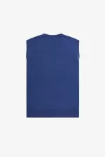 Fred Perry Lambswool Men’s Tanks Cobalt | WLCIB9523