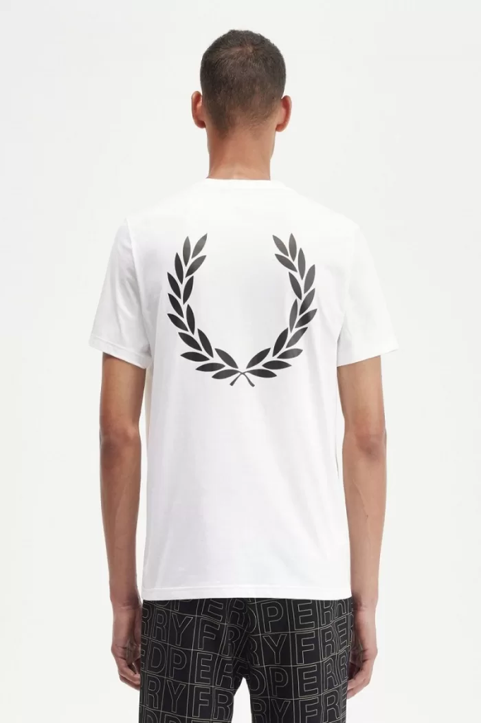 Fred Perry Laurel Wreath Graphic Men’s T-Shirt White | OENAP2630