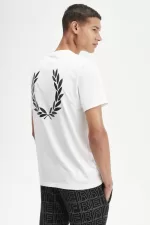 Fred Perry Laurel Wreath Graphic Men’s T-Shirt White | OENAP2630