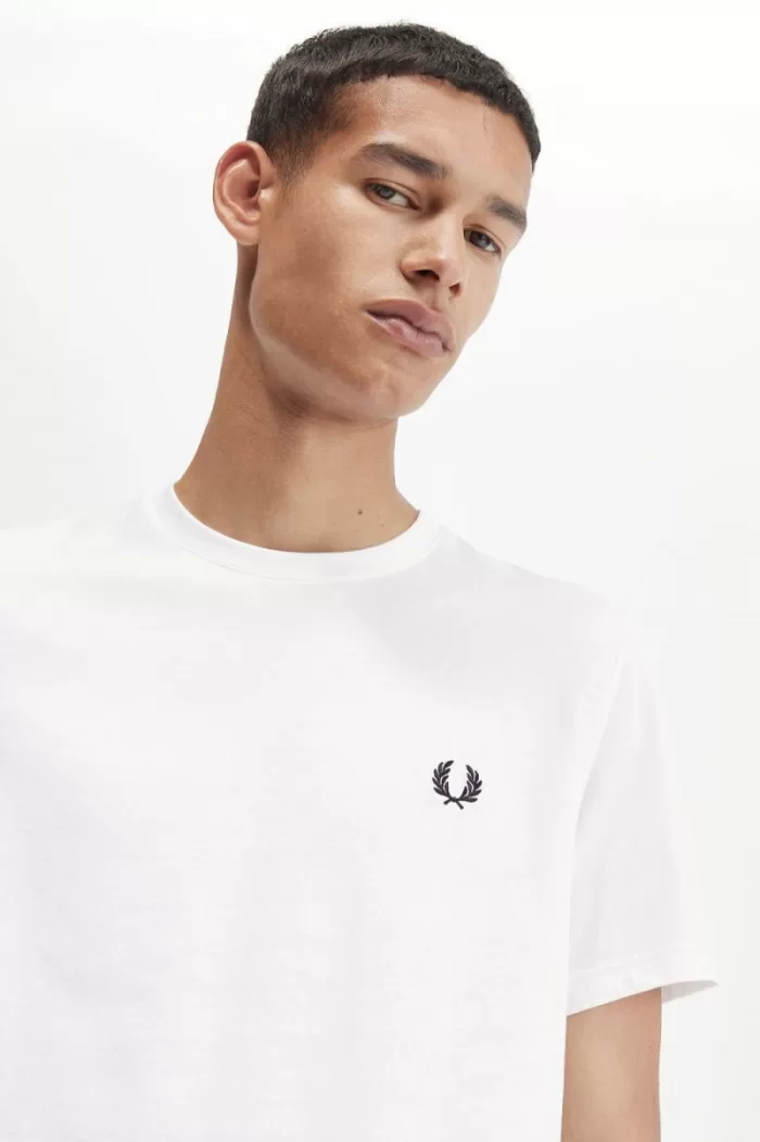 Fred Perry Laurel Wreath Graphic Men’s T-Shirt White | OENAP2630