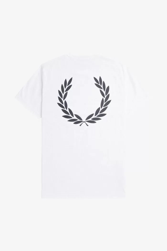 Fred Perry Laurel Wreath Graphic Men’s T-Shirt White | OENAP2630